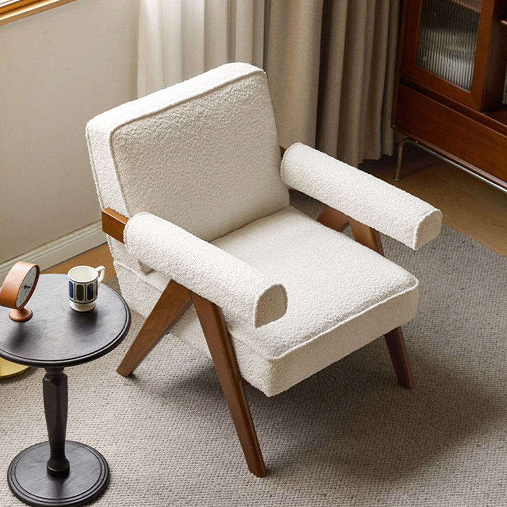 Polino Faux Shearling Leisure Sofa Chair