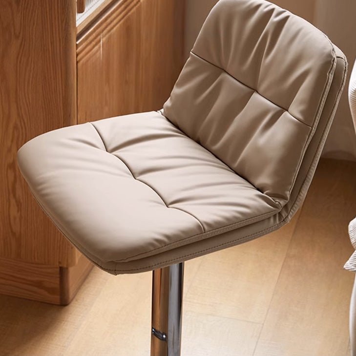 Polle Silicone Leather Height Adjustable Bar Stool