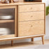 Oslo Natural Solid Oak Sideboard with Hutch Dresser - Oak Furniture Store