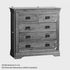 French Rustic Solid Oak 2+3 Chest Of Drawers - Oak Furniture Store