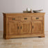 French Rustic Solid Oak Large Sideboard - Oak Furniture Store
