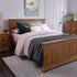 French Rustic Solid Oak Bed Frame - Oak Furniture Store