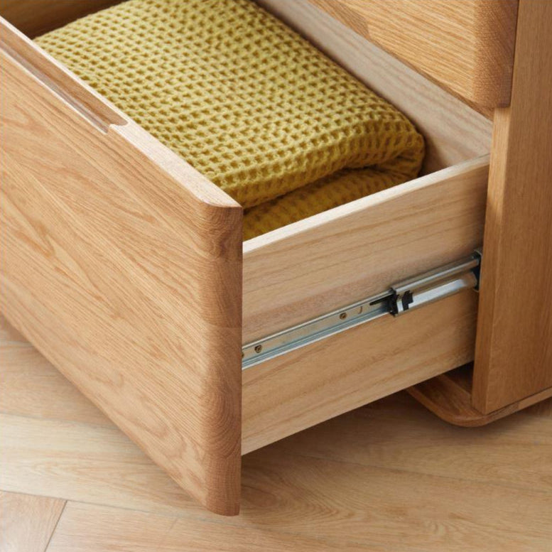 Manchester Natural Solid Oak 2+3 Chest of Drawers - Oak Furniture Store