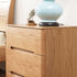 Manchester Natural Solid Oak Bedside Table - Oak Furniture Store