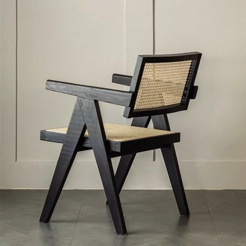Nordic Charcoal Solid Oak Designer Chair - Oak Furniture Store