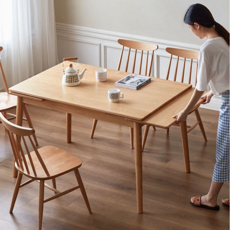 Oslo Natural Oak Extending Dining Table - Oak Furniture Store