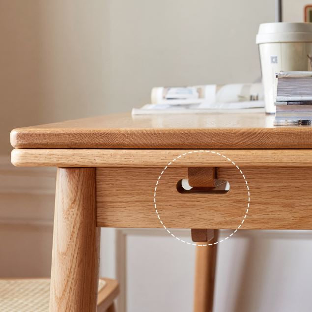 Oslo Natural Oak Extending Dining Table - Oak Furniture Store