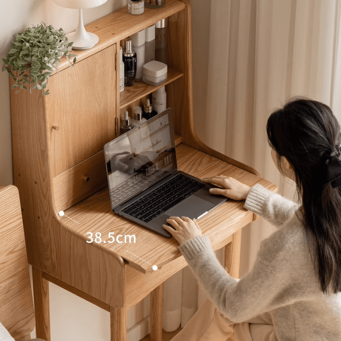 Oslo Natural Solid Oak Dressing Table - Oak Furniture Store