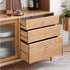 Oslo Natural Solid Oak Sideboard with Hutch Dresser - Oak Furniture Store
