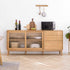 Oslo Natural Solid Oak Sideboard with Hutch Dresser - Oak Furniture Store