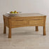 Renwick Rustic Solid Oak 4 Drawer Storage Coffee Table | square coffee table NZ with storage | Oak Furniture Store