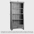 Renwick Rustic Solid Oak Bookcase Cabinet - Oak Furniture Store