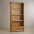 Renwick Rustic Solid Oak Bookcase Cabinet - Oak Furniture Store
