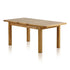 Renwick Rustic Solid Oak Extending Dining Table - Oak Furniture Store