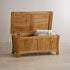 Renwick Rustic Solid Oak Storage Box - Oak Furniture Store