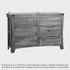 Renwick Rustic Solid Oak Wide 6 Drawers Chest - Oak Furniture Store