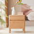 Riga Natural Solid Oak Bedside Table - Oak Furniture Store
