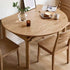 Seattle Natural Solid Ash Round Extendable Dining Table - Oak Furniture Store