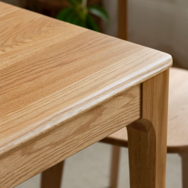 Seattle Natural Solid Oak Large Dining Table - Oak Furniture Store