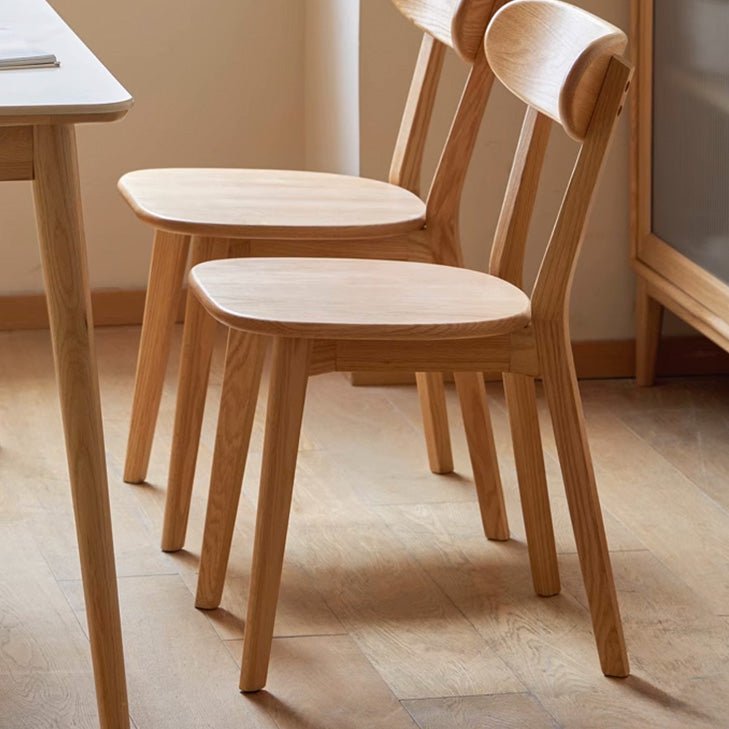 Sion Natural Solid Oak Dining Chair - Oak Furniture Store