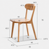 Sion Natural Solid Oak Dining Chair