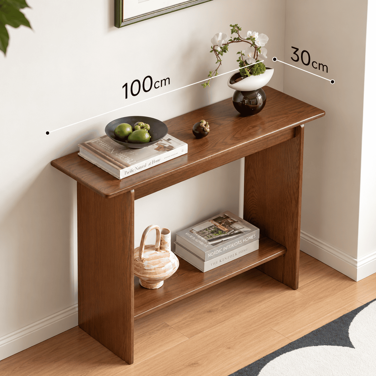 Provo Natural Solid Oak Console Table