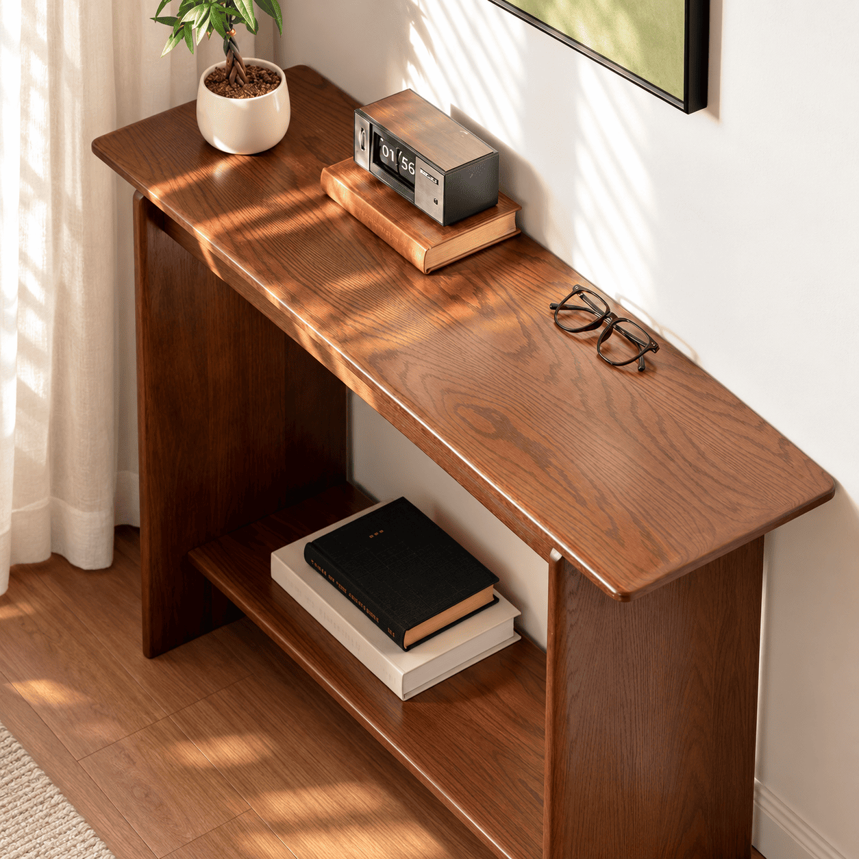 Provo Natural Solid Oak Console Table