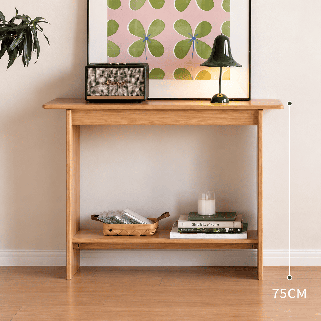Provo Natural Solid Oak Console Table