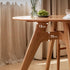 Prunus Natural Solid Cherry Small Round Dining Table
