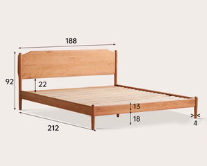 Prunus Solid Cherry Bed Frame - Oak Furniture Store