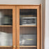 Prunus Solid Cherry Bookcase with Glass Doors