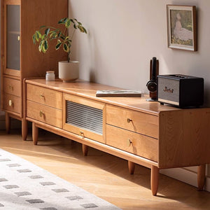 Prunus Solid Cherry Entertainment Unit - Oak Furniture Store