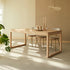 Randers Natural Solid Oak Extending Dining Table