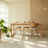 Randers Natural Solid Oak Extending Dining Table