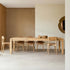 Randers Natural Solid Oak Extending Dining Table