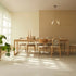 Randers Natural Solid Oak Extending Dining Table