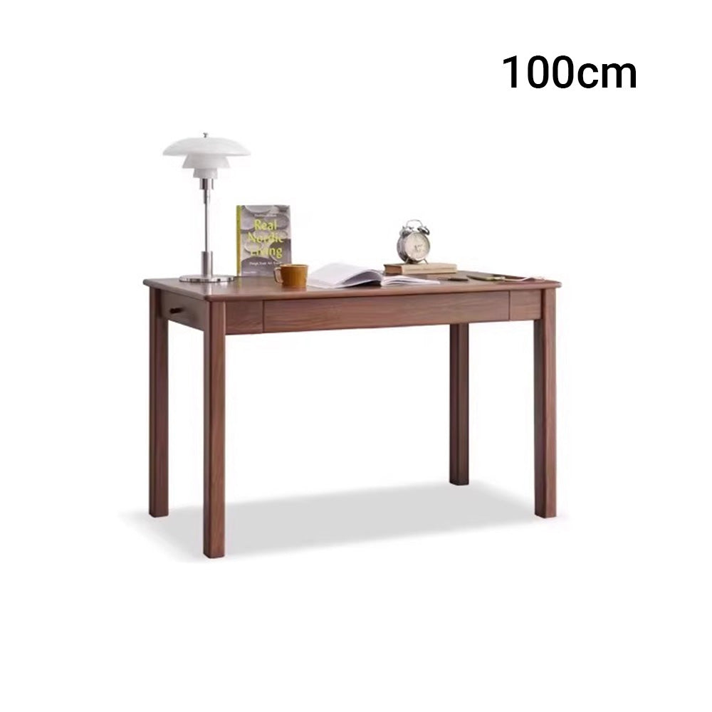 Rello Natural Solid Walnut Office Desk