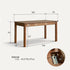 Rello Natural Solid Walnut Office Desk