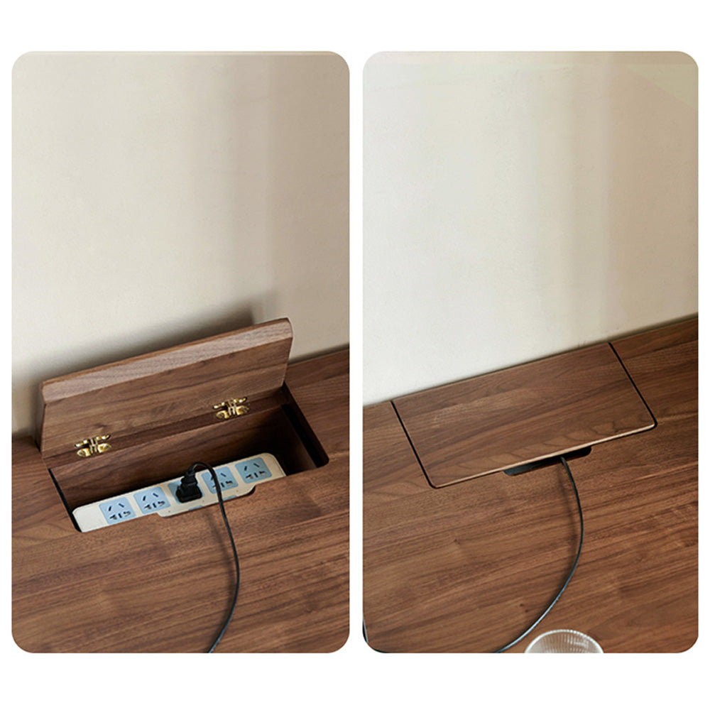 Rello Natural Solid Walnut Office Desk