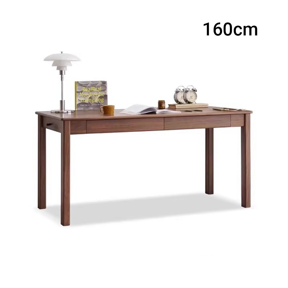 Rello Natural Solid Walnut Office Desk