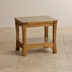 Renwick Natural Solid Oak Lamp Table - Oak Furniture Store