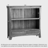Renwick Rustic Natural Solid Oak Small Bookcase