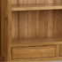 Renwick Rustic Natural Solid Oak Small Bookcase