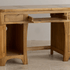 Renwick Rustic Natural Solid Oak Writing Desk - Oak Furniture Store
