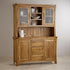 Renwick Rustic Solid Oak Large Sideboard with Hutch Dresser