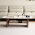 Riano Natural Solid Walnut Coffee Table with Ceramic Top