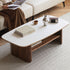 Riano Natural Solid Walnut Coffee Table with Ceramic Top
