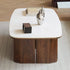 Riano Natural Solid Walnut Coffee Table with Ceramic Top