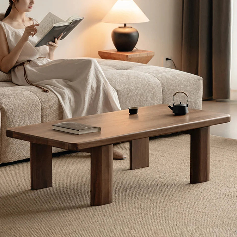 Ribera Natural Solid Walnut Coffee Table