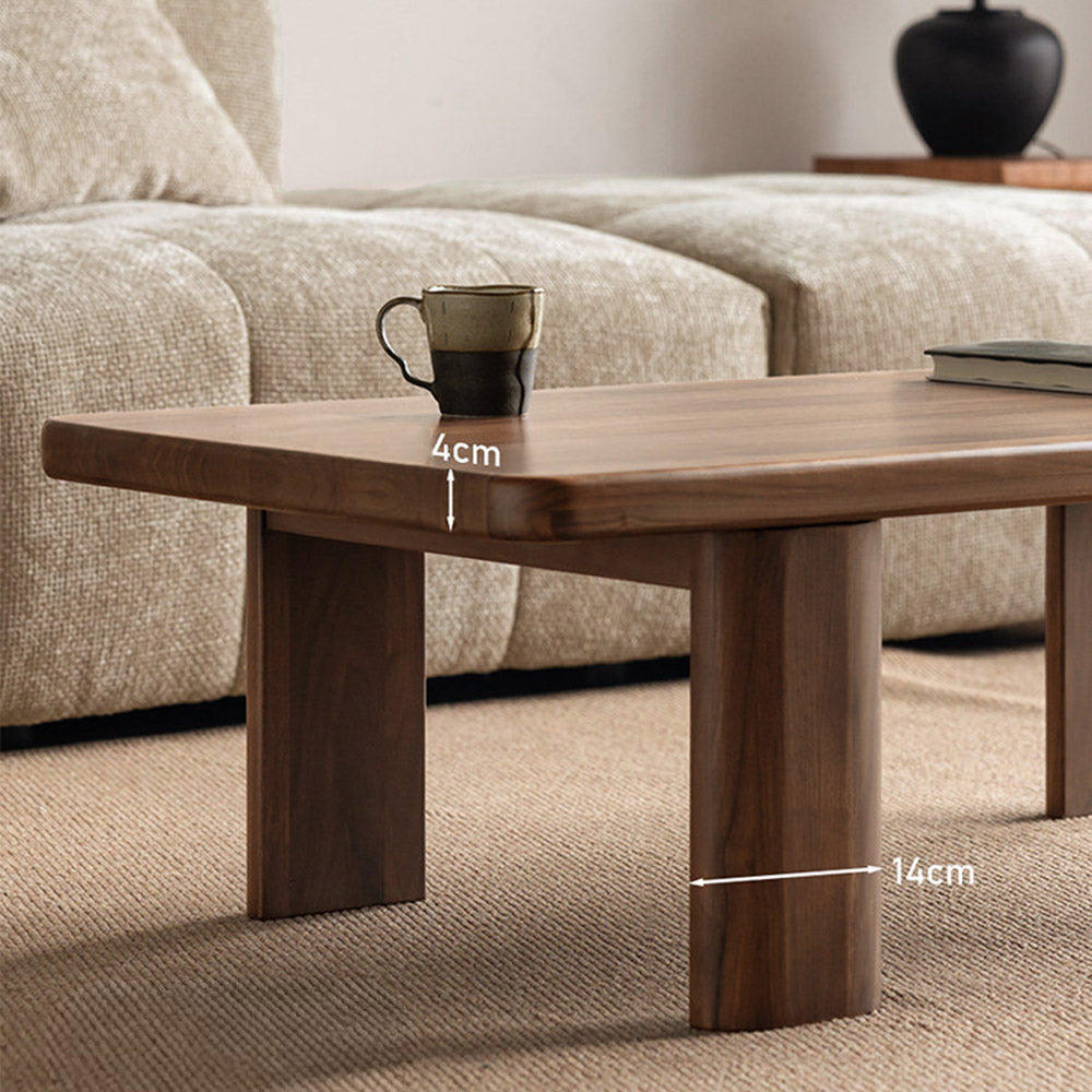 Ribera Natural Solid Walnut Coffee Table